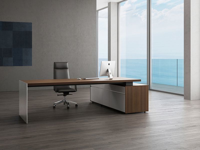 2200mm 2400mm 2600mm Modern Executive Office Desk Metalli Series