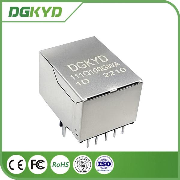10/100/1000 Base-T 10P8C Single Port RJ45 Magnetic Jack Without LED