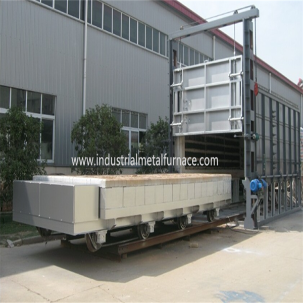 8000x4000x2000 mm Electrical Resistance Bogie Hearth Heat Treatment Furnace with 750 ℃ and 30 Tons Loading Capacity for Tempering and Annealing