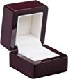 High End Rigid Simple Jewelry Box , Custom Luxury Handmade Ring Jewelry Box