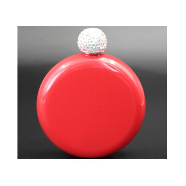 Spray Paint Round Hip Flask Gift Wine Pot 5 Oz Western Style For Adult