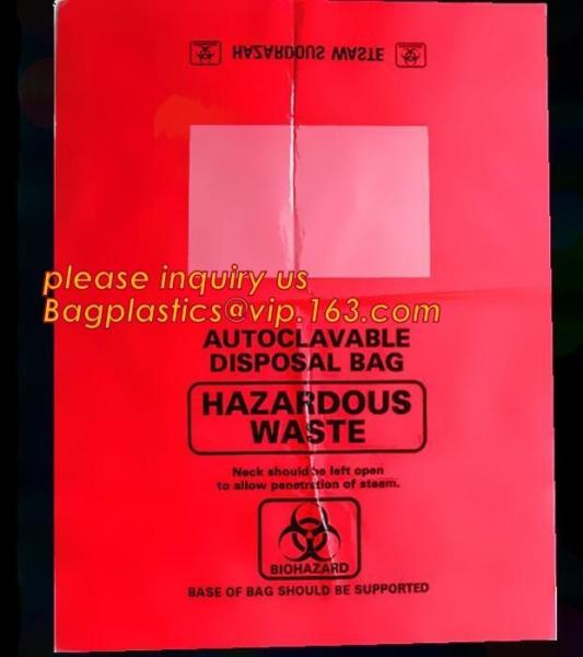 plastic biohazard medical waste bag, Biohazard Bags, Medical Waste Bags, Clinical Waste Bags LDPE medical plastic