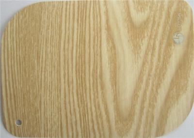 Vinil de madeira amarelo do Pvc do revestimento para a parede que Waterproofing o painel de WPC