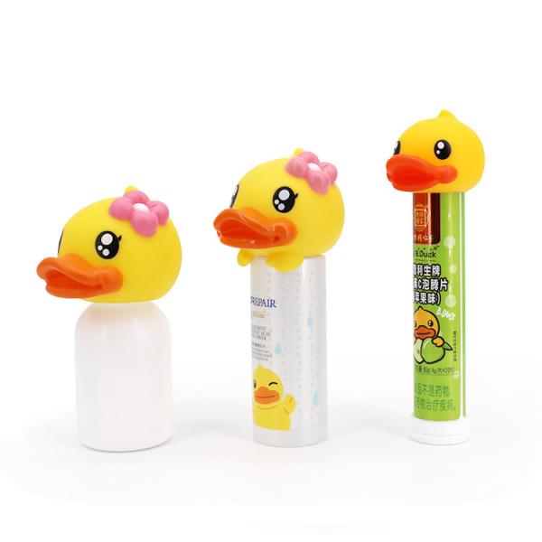 3D PVC Action Figure Toys Animal Character Duck Head Plastic PVC Toy For Decoration