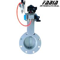 Válvula de borboleta pneumática de vedação suave de flange para tubos de abastecimento de água e drenagem