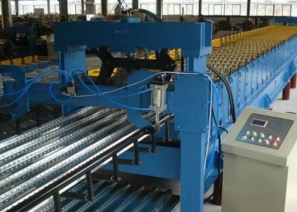 Floor Deck Panel Steel Roll Forming Machine 16 Rolling Steps 8 - 12m / Min
