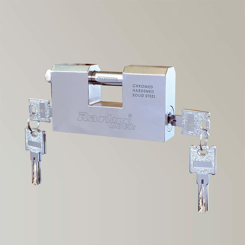 #45 HARDENED STEEL PADLOCK WITH DOUBLE LOCKING SYSTEM