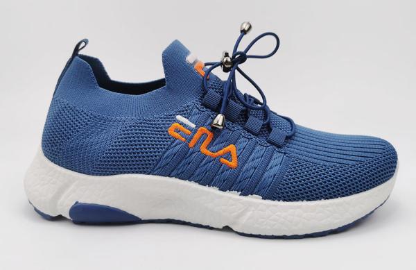 Logo Embossed Mens Breathable Running Shoes Size 15 Rubber Soles