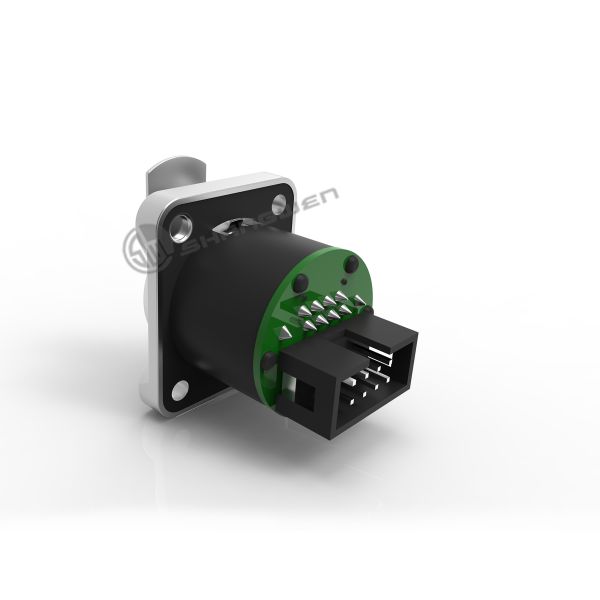 IP44 Rj45 Коннектор Промышленный сварщик Мужчина Женщина 8pin рог прямая розетка