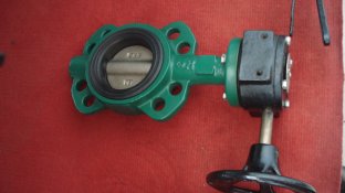 API 609 / ISO 5752 / BS5155 Standard One Shaft Without Pin Type Wafer Butterfly Valve