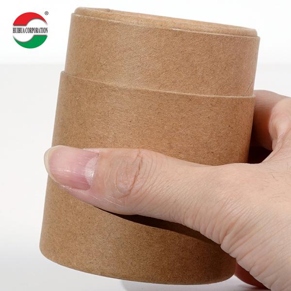 Tube à épices en papier alimentaire imprimé sur mesure avec couvercle en étain