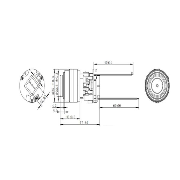KG-3557DC12 Brushless DC Motor 90W 12V 90DB For Vacuum Cleaner