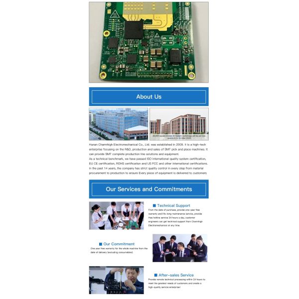 Двойные Y-моторы CHM-751 Экономические 6 голов PCB Производственная линия SMT Pick and Place Machine