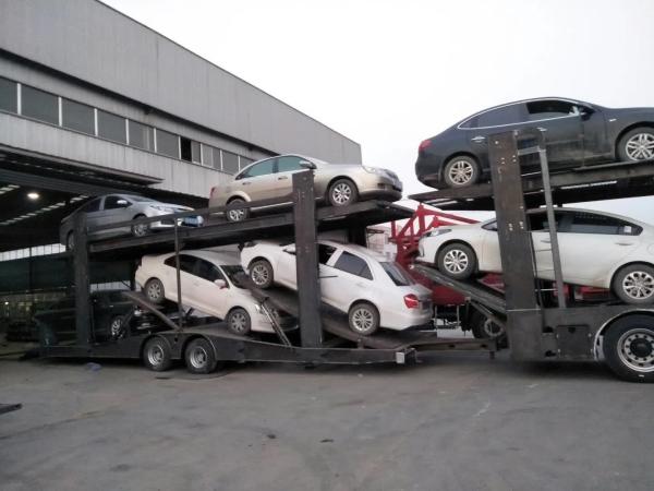 6/8 Cars Transport Semi Trailer with Air Suspension System and 18t-28t Loading Weight