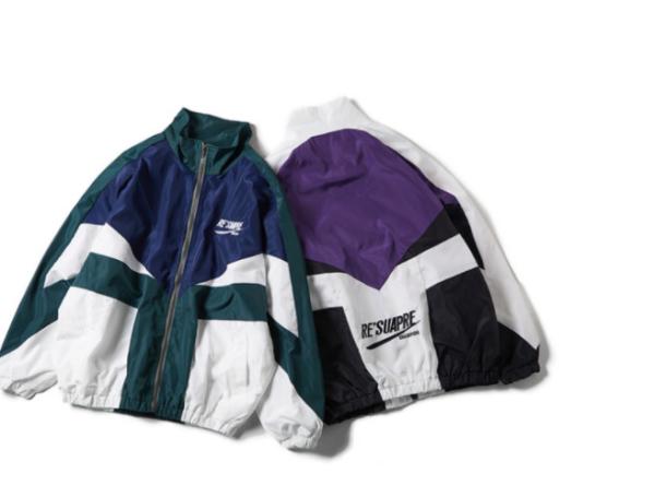 Autumn Street Color Stitching Women Hip Hop Sport Track Bomber Jacket
