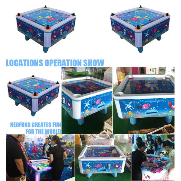 Arcade Kids Game Machine 4 Person Air Hockey Table Electronic Sports