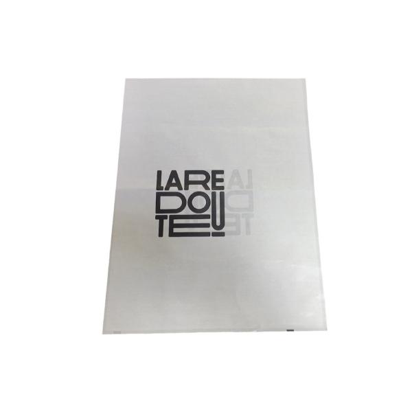 Sacos de papel vidrado Sacos de roupa brancos translúcidos Sacos de papel verde degradáveis Personalizados