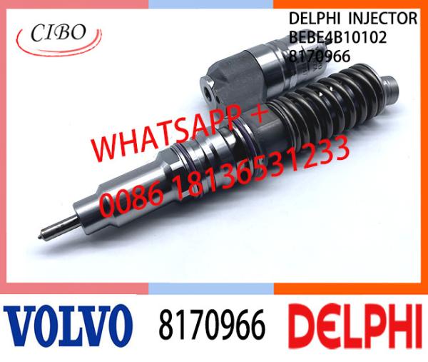 VOL 8170966 BEBE4B10102 Fuel engine Diesel Injector 8170966 BEBE4B10102 A1 for VOL D12 3124 US SPEC 340-425 HP