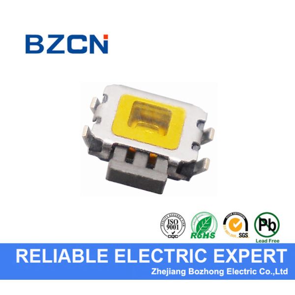 Side / Horizontal Press Right Angle Push Button , Right Angle SMD Tact Switch