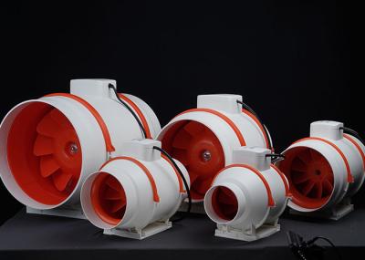Ventilateurs de tuyaux en ligne de débit mixte en plastique pour toilettes, ventilateurs de ventilation, souffleurs d'échappement