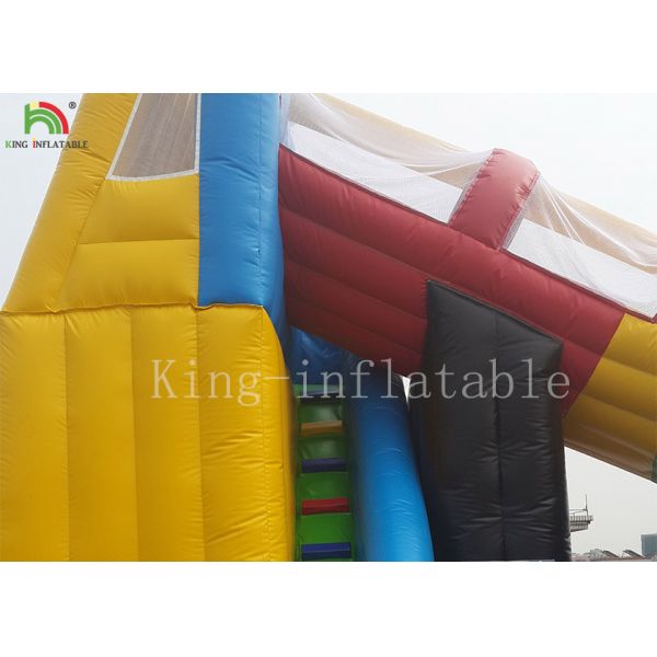 Защищая чистые водные горки бассейна красного цвета раздувные для задворк ЭН14960 ЭН71