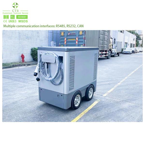 EV solar portable charging station 40kW 60kW 120kW for road rescue service ev mobile charger robot