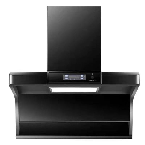 Suction Island Range Hood with 200W Power and Ceiling Mounted Lampblack Machine