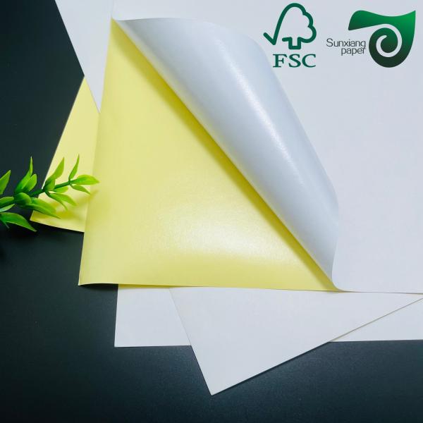 FSC 80gsm Semi Glossy Self Adhesive Sticker Paper  Medicine Label Adhesive Paper