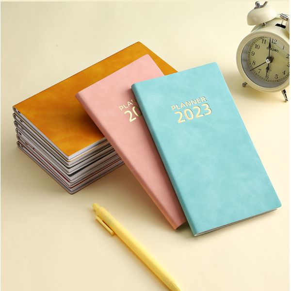 Cuaderno de cubierta de cuero para la promoción Silla de costura Diario de encuadernación Papelería