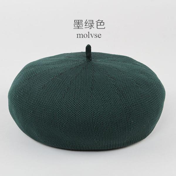 L18001 New design hot sale summer Knitted beret hats for ladies ,Fashion Summer beret caps for girls OEM and ODM cap
