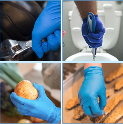 FDA 510K EN455 Disposable Nitrile Powder Free Examination Gloves