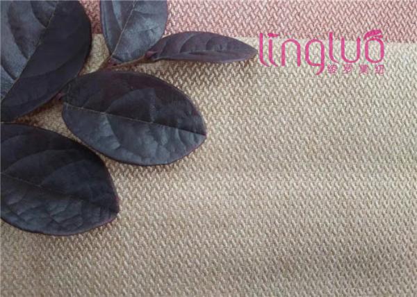 Sofa Cover Herringbone Linen Fabric No Harmful Chemicals ROHS Certification