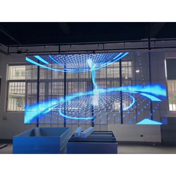 32873 1000cd Led Window Display Screen Glass 3840hz