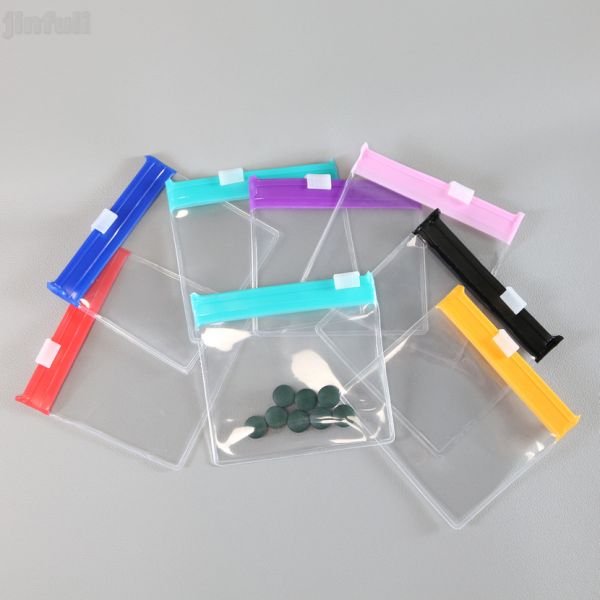 Bolsa de cremallera de PVC compacta para la colección de medicamentos diarios y de viaje