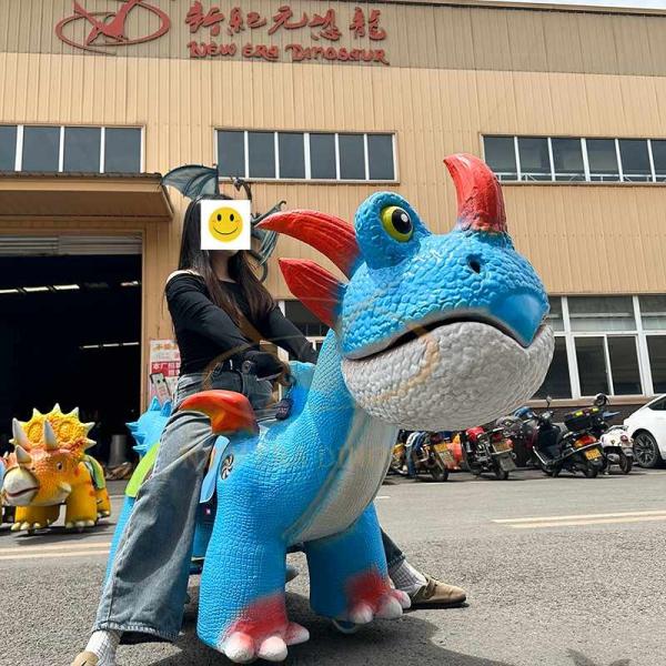 Shopping Mall Animatronic Dinosaur Ride Electric Scooter for Kids