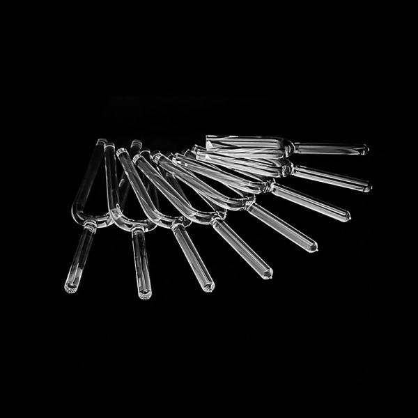 Diapason chantant en quartz cristal personnalisé 10mm 16mm 20mm Ensemble de chakras avec étui gratuit pour la guérison sonore