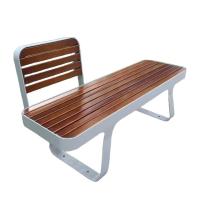 Outdoor Metal Seating Bench The Restaurant Waiting Area Wood Bench