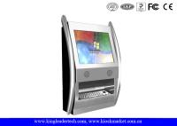 Quiosco de moda del soporte de la pared de la exhibición de TFT LCD con el teclado rugoso del metal