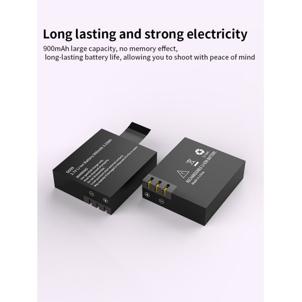 900mAh 3.885Wh Digital Battery Rechargeable Li Ion Battery Pack For High End Cameras