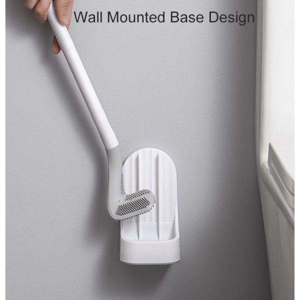 Устойчивый силикон щетки чистки шара туалета 90x4cm с набором держателя