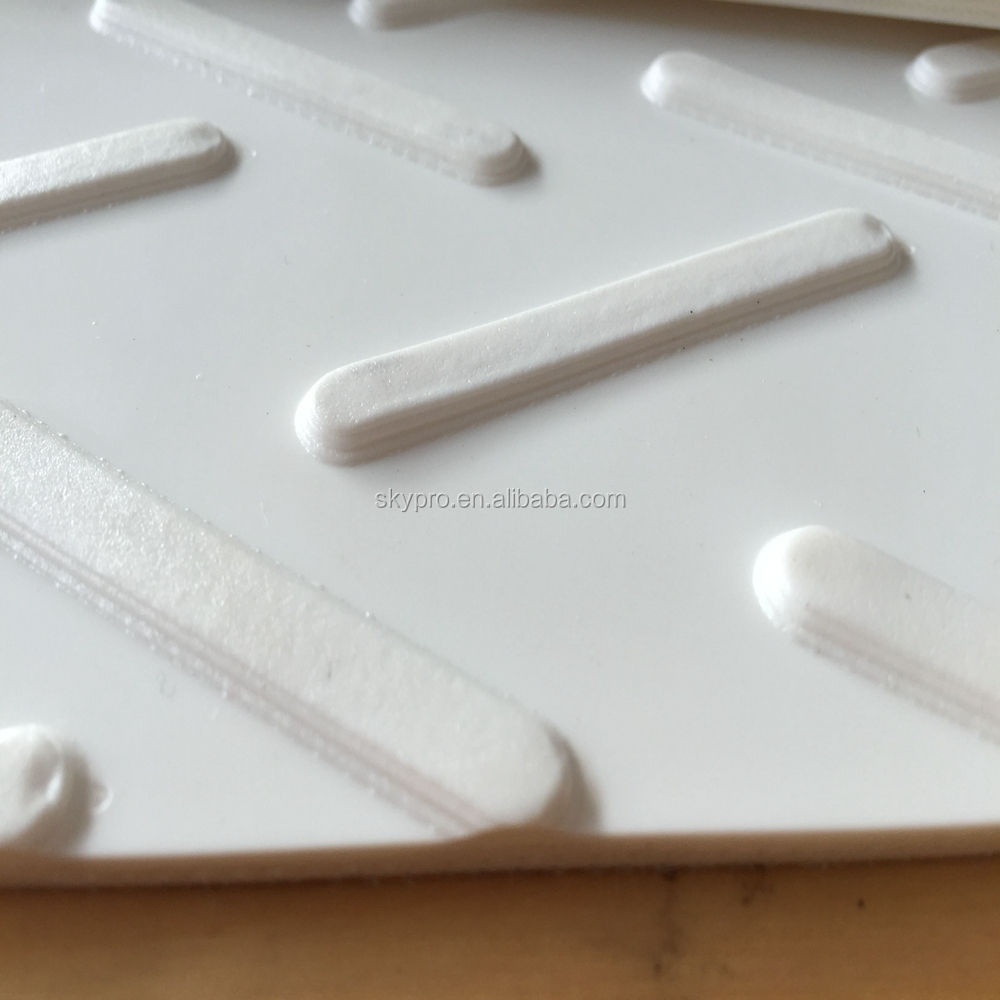 White PU Diamond Pattern Anti-static Conveyor Belt for Dough Sheeter