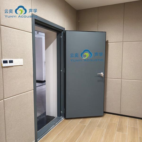Soundproof Drum Room Music Studio Roomtransparent Noise Barrier Noise Isolation Door Vision Glass 60 Minutes Fireproof Home Acoustics With Bass Traps Cornernoise Cancelling Door STC 45dB
