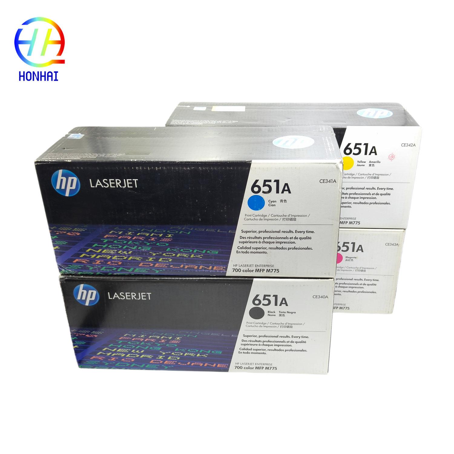  Original Toner Cartridge 651A CE340A CE341A CE342A CE343A for HP LaserJet Enterprise 700 Color MFP M775 Printer parts 