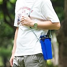 Dog Travel Water Bottle Collapsible Bowls, 2 in 1 Pet Food Container with Collapse Bowls, Outdoor Portable Water Bowls