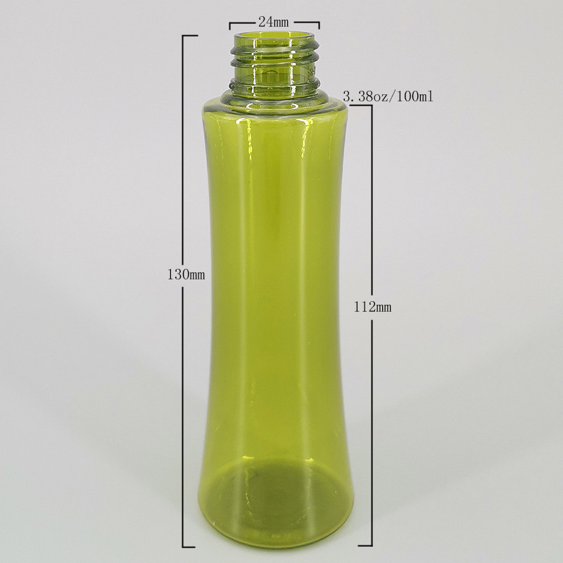 Янтарные небольшие бутылки брызг тумана талии 3.38oz точные