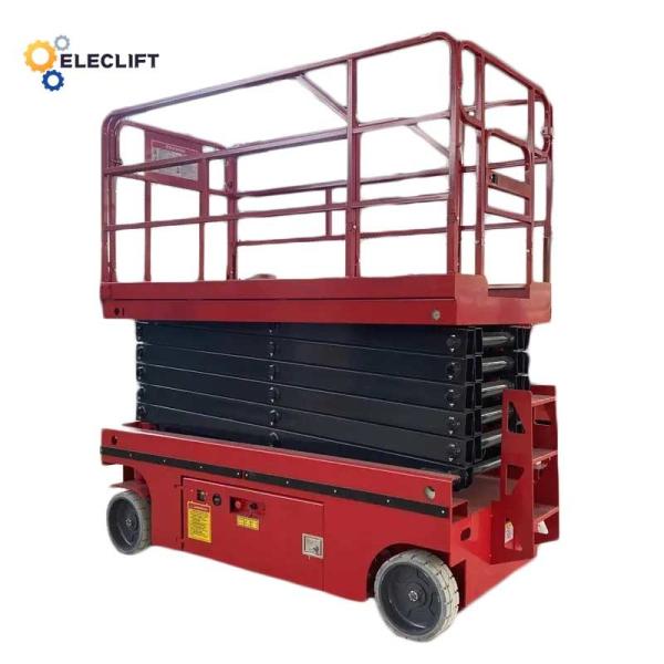 3km/H-5km/H Self Propelled Scissor Lift Man Lift Joystick Steering Control