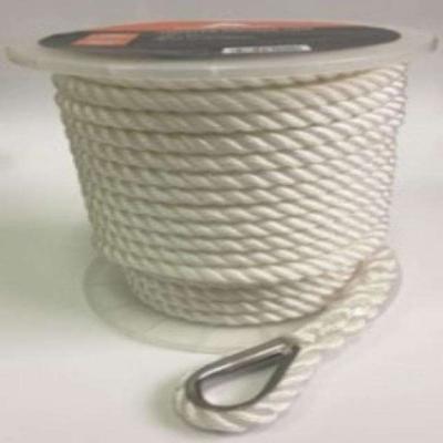 3/8 X 200'PREMINUM THREE STRAND TWISTED ANCHOR LINE NYLON MARINE ROPE