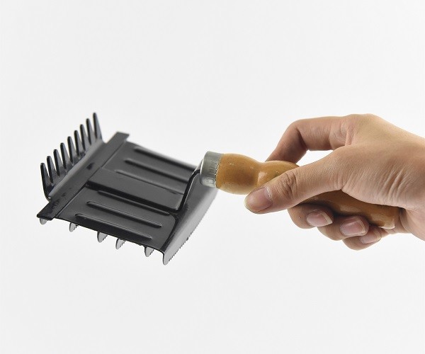 Деревянная форма свода гребня карри холить лошади ручки для быстро холить