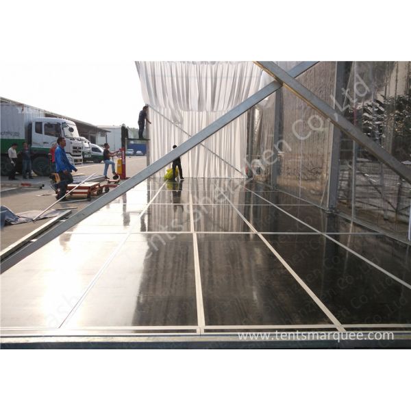 Outdoor Wine Parties / Wedding Decoration Tent 15m With Wood Floor