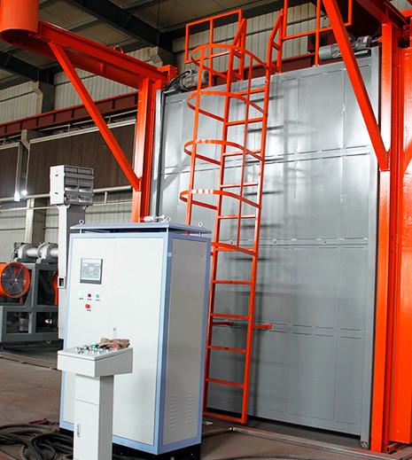 Máquina de moldeado rotativo de plástico tipo lanzadera personalizada para productos huecos